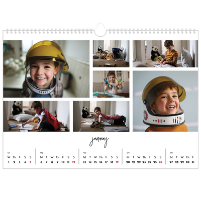 A3 Photo Calendar — Photo arrangements [January]