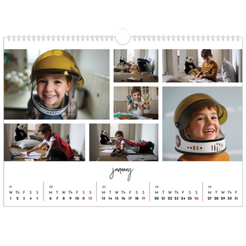 A3 Landscape Photo Calendar — Photo arrangements