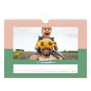 A5 Landscape Photo Calendar — Colour and pattern