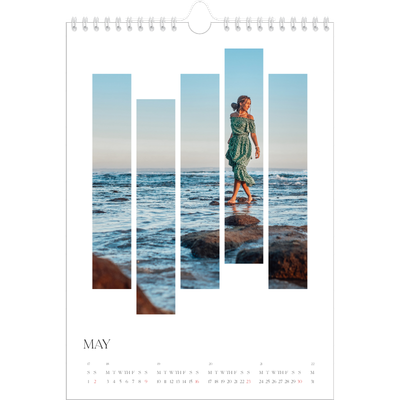A4 Photo Calendar — Travel mosaics [May]