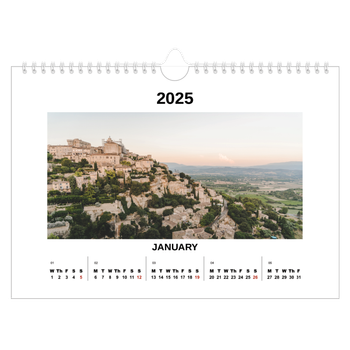 A4 Landscape Photo Calendar — Simple photo