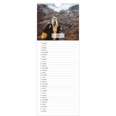 Slim Calendar  — Classic calendar [March]