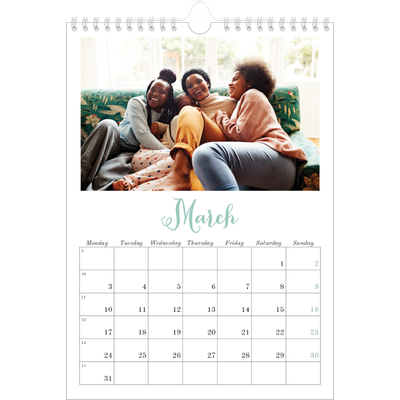 A4 Photo Calendar — Hello world [March]