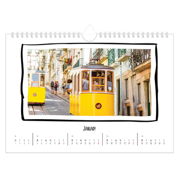 A4 Landscape Photo Calendar — Scrapbook snapshots