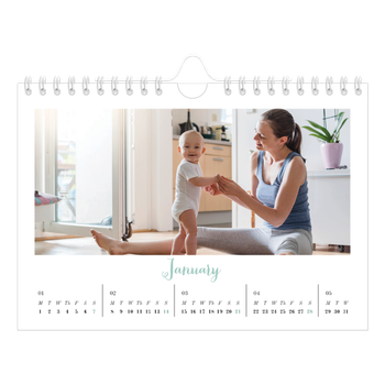 A5 Landscape Photo Calendar — Hello world