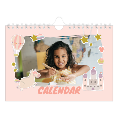A5 Landscape Photo Calendar — Rainbow unicorn [cover]