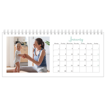 Desk Photo Calendar — Hello world