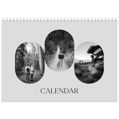 A4 Double Photo Calendar — Open road [cover]