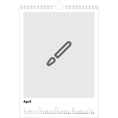 A4 Photo Calendar — Design your own product [April]