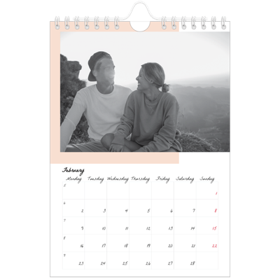 A5 Photo Calendar — Colour screens [February]
