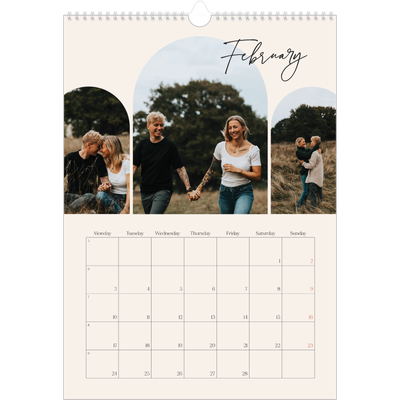 A3 photo calendars — Arch memories [February]