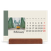 Easel Desk Calendar Landscape  — Sights of the world [February]