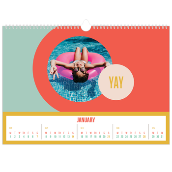 A3 Landscape Photo Calendar — Bright and beautiful