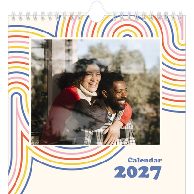 Square calendars  — Retro stripes [cover]