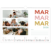 A3 Photo Calendar — Colourful type [March]