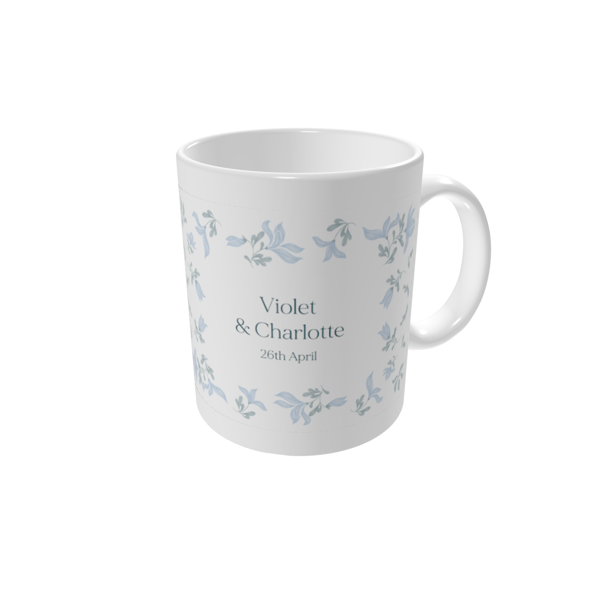 Personalised mugs — Elegant floral