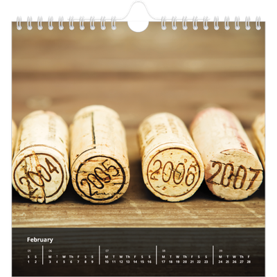 Square calendars  — Complements [February]