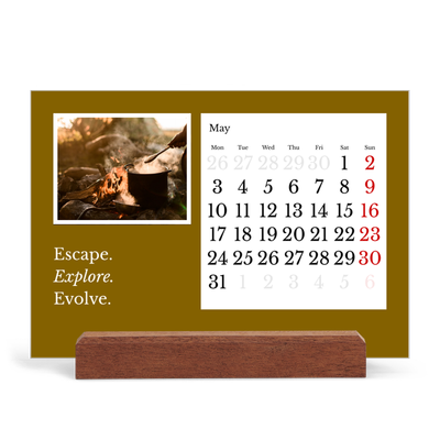 Easel Desk Calendar Landscape  — Editorial Earth [cover]
