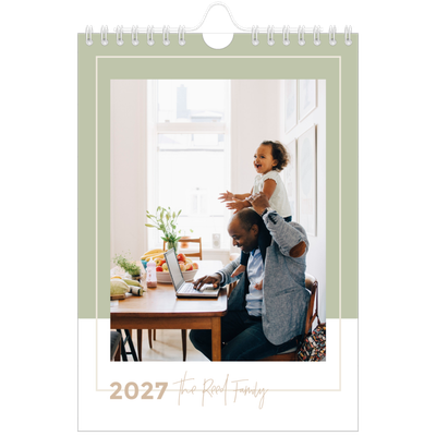 A5 Photo Calendar — Earthy frames [cover]