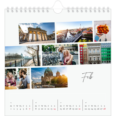Square calendars  — City break [February]