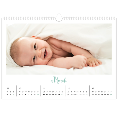 A3 Photo Calendar — Hello world [March]
