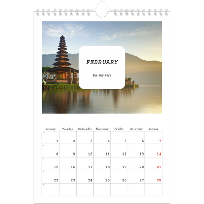 A4 Photo Calendar — Full story [February]