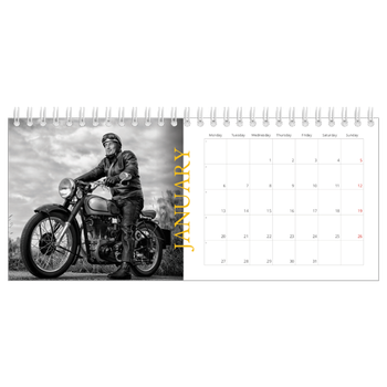 Desk Photo Calendar — Heritage style