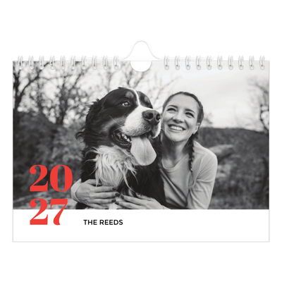 A5 Landscape Photo Calendar — A bold year [cover]