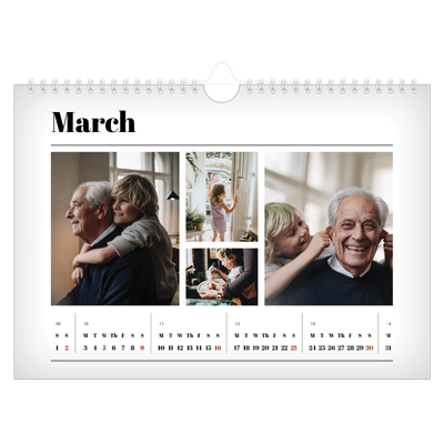 A4 Landscape Photo Calendar — Hot off the press [March]