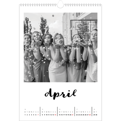 A3 photo calendars — Handwritten [April]