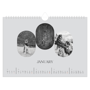 A4 Landscape Photo Calendar — Open road