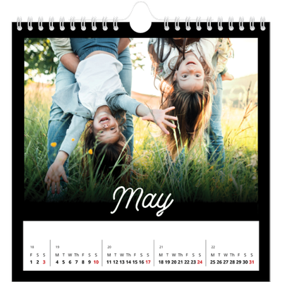 Square calendars  — Black minimal [cover]