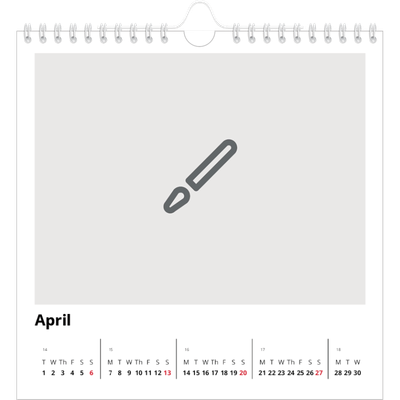 Square calendars  — Design your own product [April]