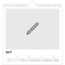 Square calendars  — Design your own product [April]