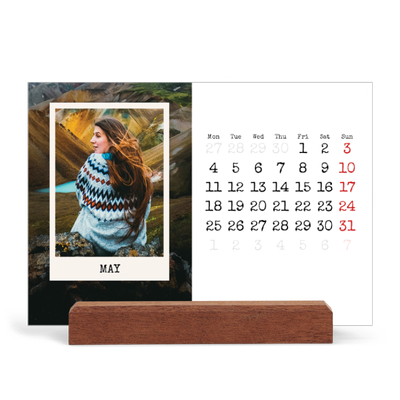 Easel Desk Calendar Landscape  — The portrait edit [cover]