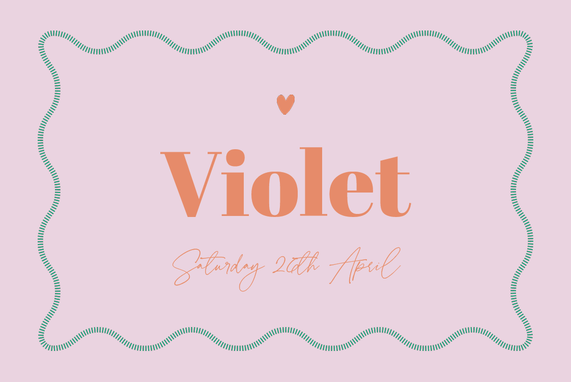 Invitations — Blush and squiggle