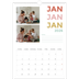 A3 photo calendars — Colourful type [January]