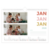 A4 Landscape Photo Calendar — Colourful type [January]