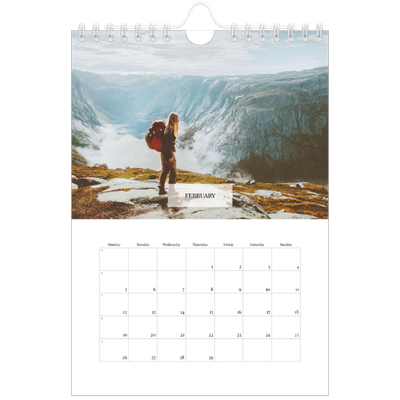 A5 Photo Calendar — Classic calendar [February]