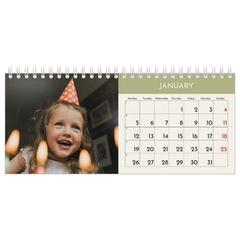 Desk Photo Calendar — Pastel chapters