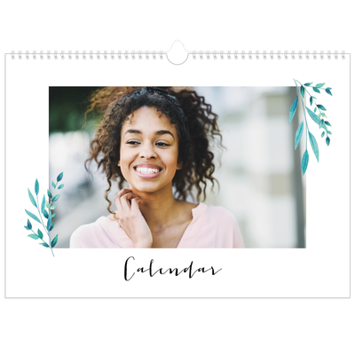A3 Photo Calendar — Flower illustrations [cover]