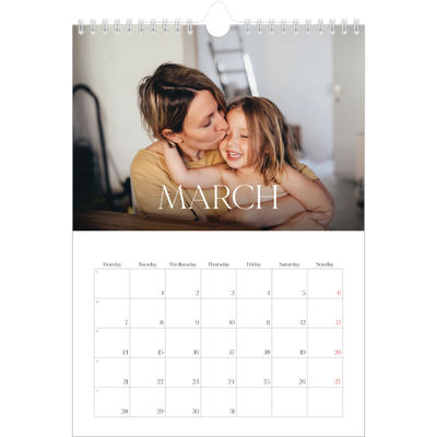 A4 Photo Calendar — Twelve big months [March]