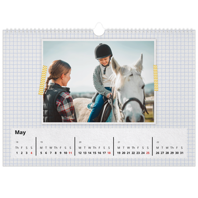 A3 Photo Calendar — Craft tape [cover]