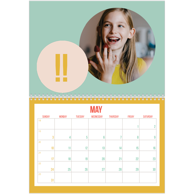 A4 Double Photo Calendar — Bright and beautiful [cover]