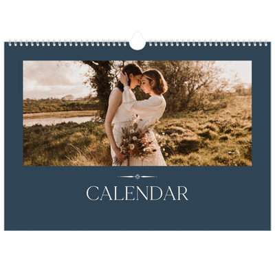 A3 Photo Calendar — Slate and serifs [cover]