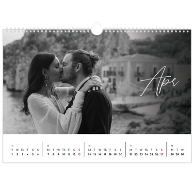 A3 Photo Calendar — Elegant script [cover]