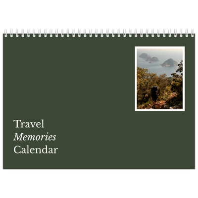 A4 Double Photo Calendar — Editorial Earth [cover]