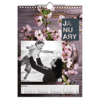 A4 Photo Calendar — Block date