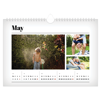 A4 Landscape Photo Calendar — Hot off the press [cover]