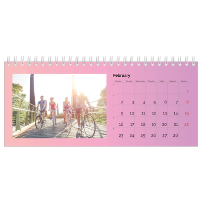 Desk calendars — Pastel shades [February]